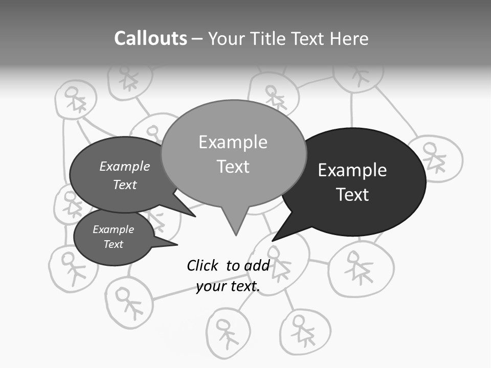 Interact Communicate White PowerPoint Template
