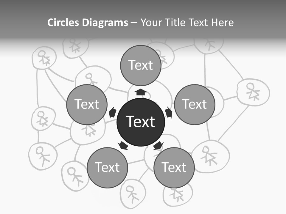 Interact Communicate White PowerPoint Template