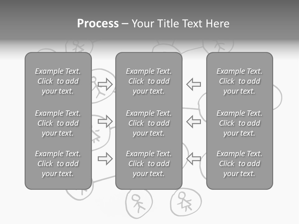 Interact Communicate White PowerPoint Template