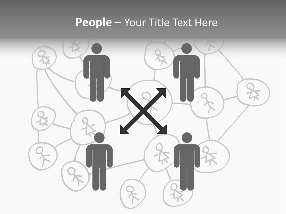 Interact Communicate White PowerPoint Template