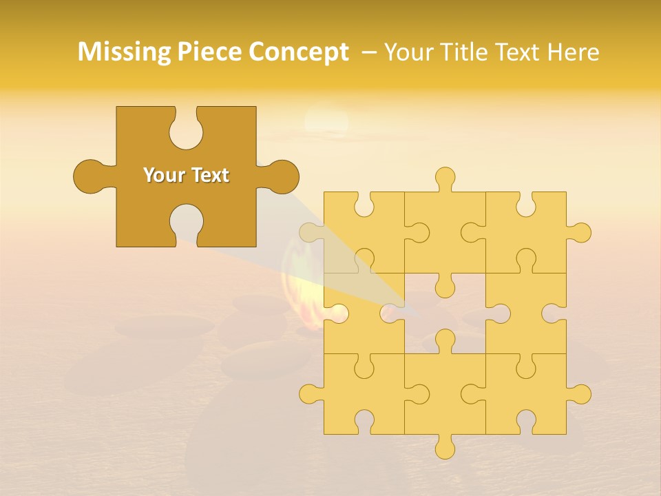 Sunny Meditation Dry PowerPoint Template