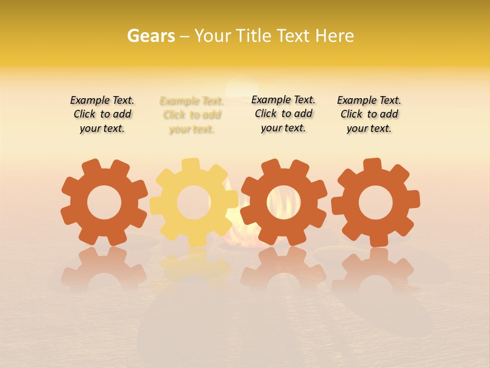 Sunny Meditation Dry PowerPoint Template