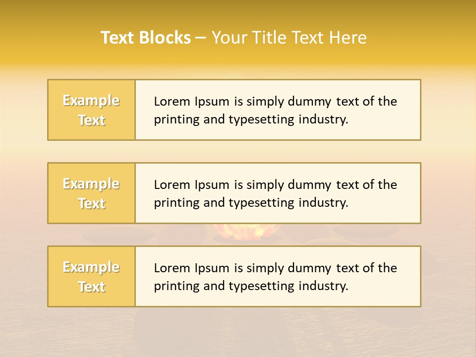 Sunny Meditation Dry PowerPoint Template