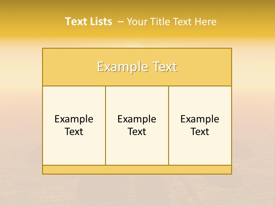 Sunny Meditation Dry PowerPoint Template