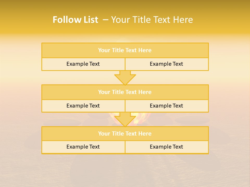 Sunny Meditation Dry PowerPoint Template