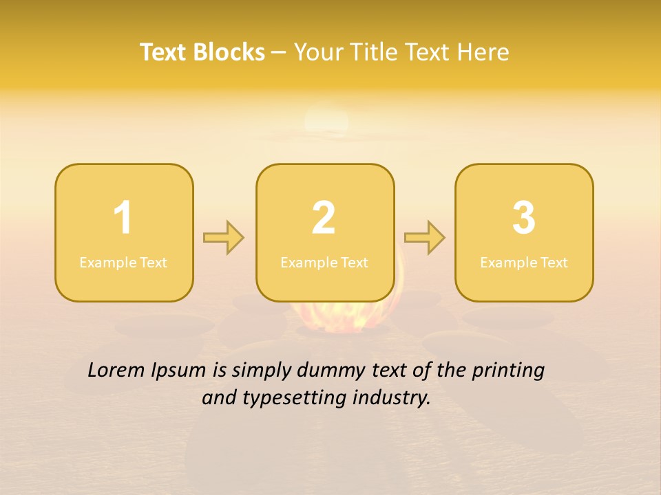 Sunny Meditation Dry PowerPoint Template