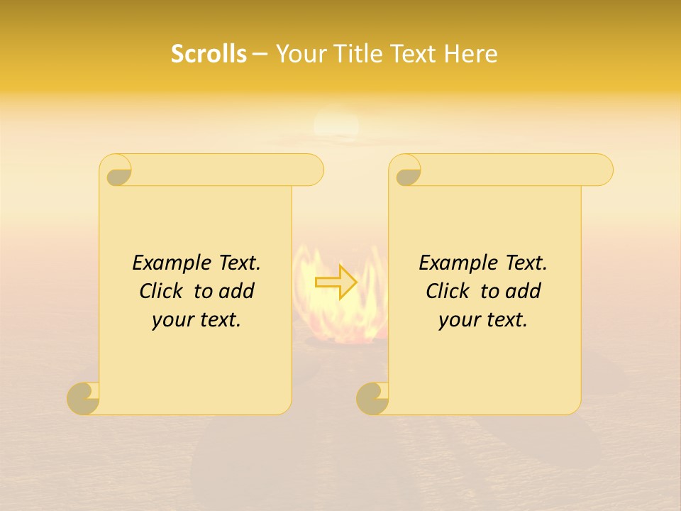 Sunny Meditation Dry PowerPoint Template