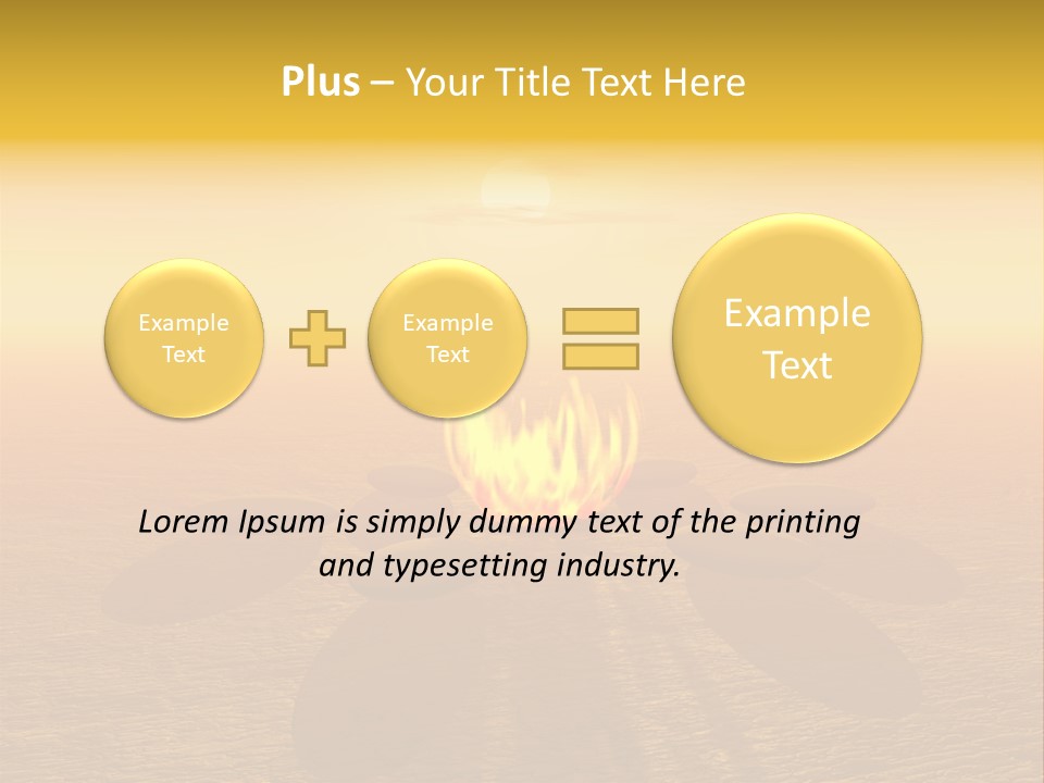 Sunny Meditation Dry PowerPoint Template