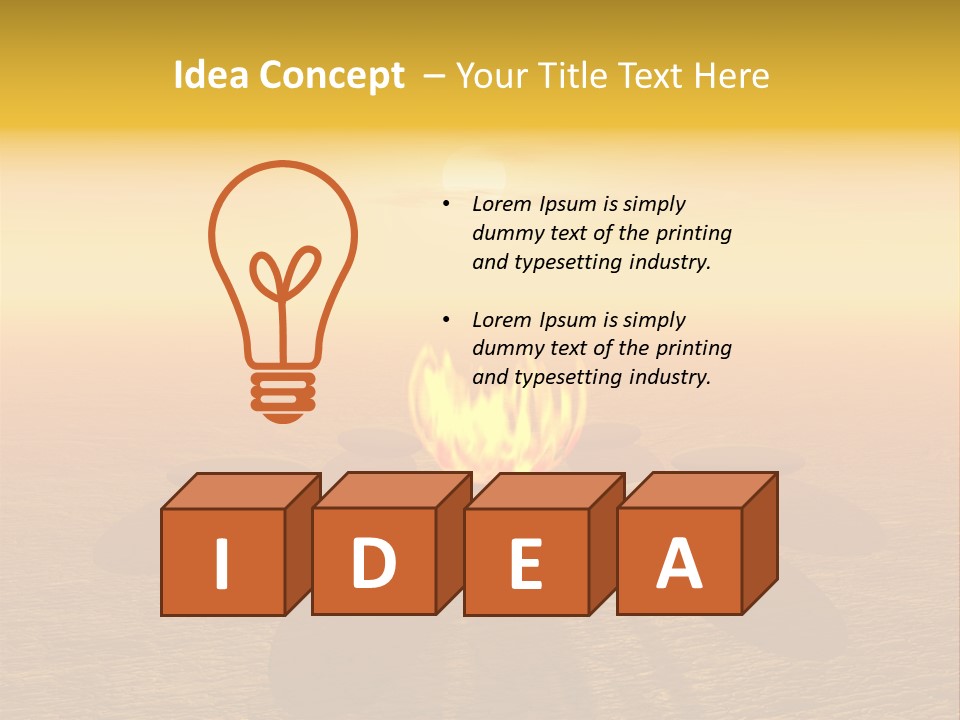 Sunny Meditation Dry PowerPoint Template