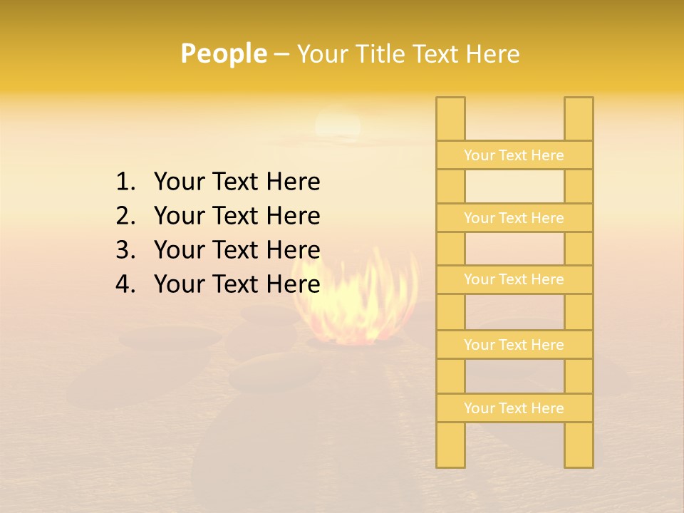 Sunny Meditation Dry PowerPoint Template