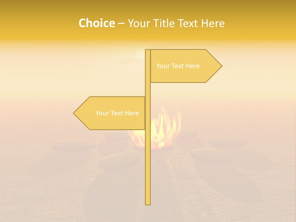 Sunny Meditation Dry PowerPoint Template