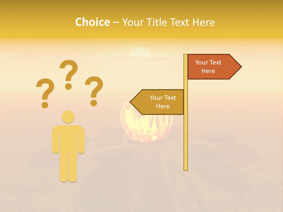 Sunny Meditation Dry PowerPoint Template