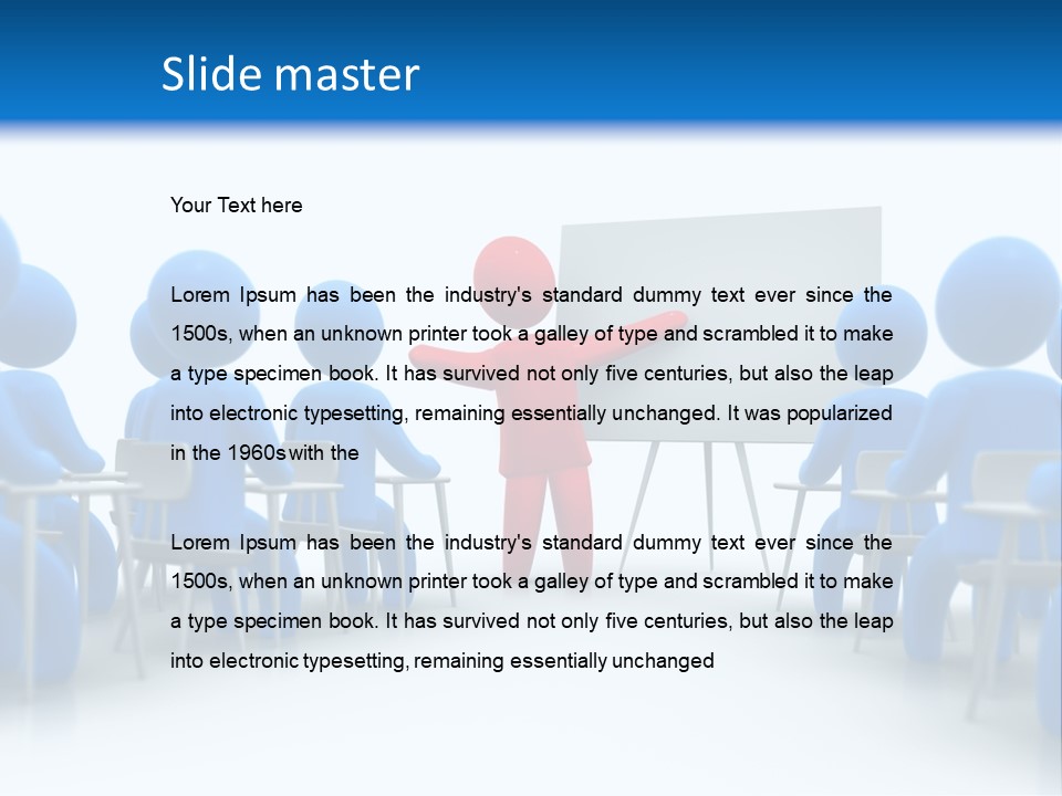 Presentation Education Threedimensional PowerPoint Template