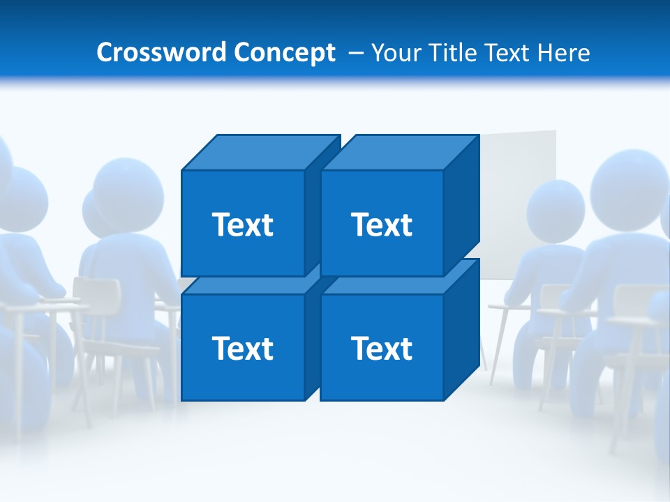 Presentation Education Threedimensional PowerPoint Template