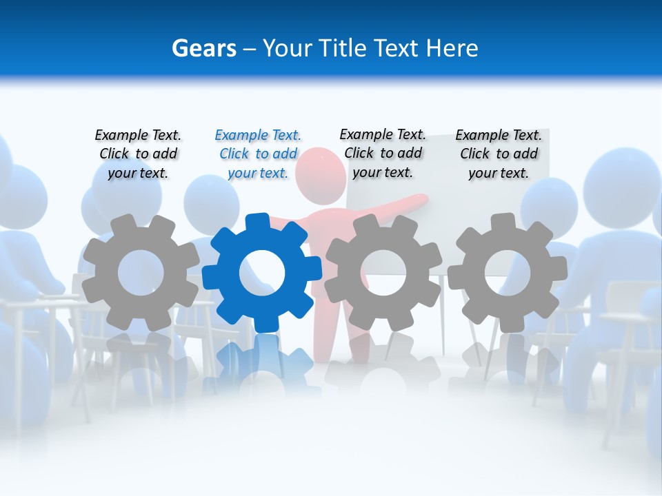 Presentation Education Threedimensional PowerPoint Template