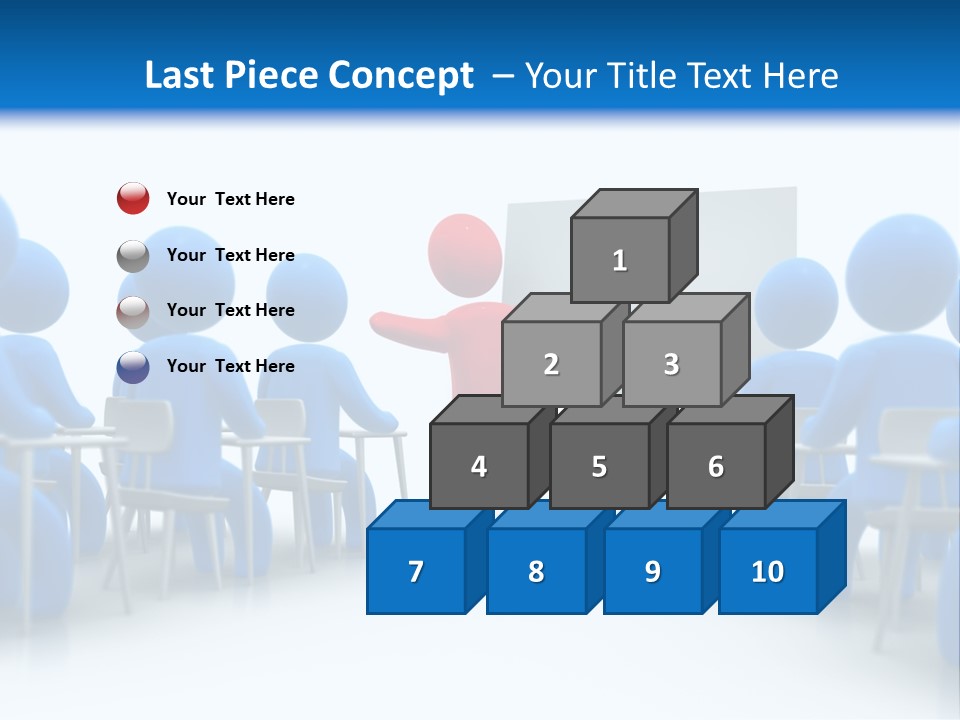 Presentation Education Threedimensional PowerPoint Template