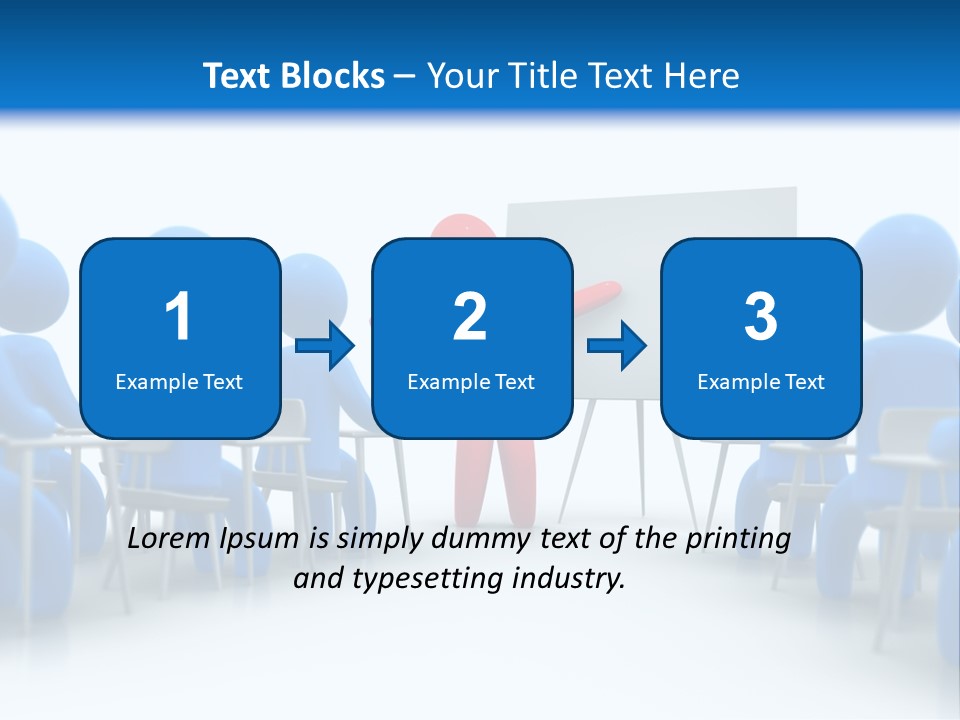Presentation Education Threedimensional PowerPoint Template