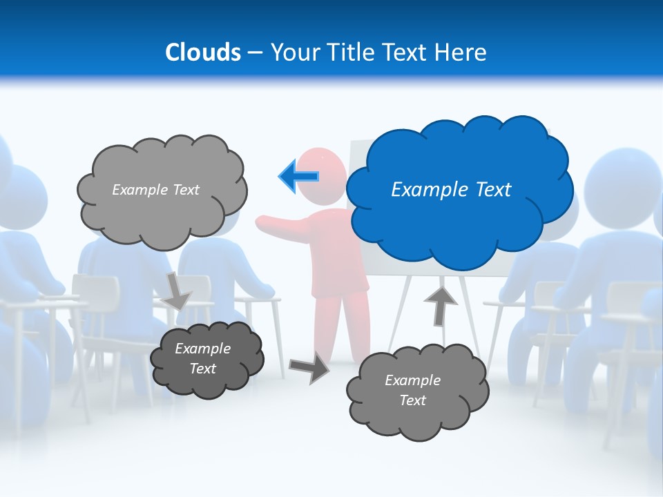 Presentation Education Threedimensional PowerPoint Template