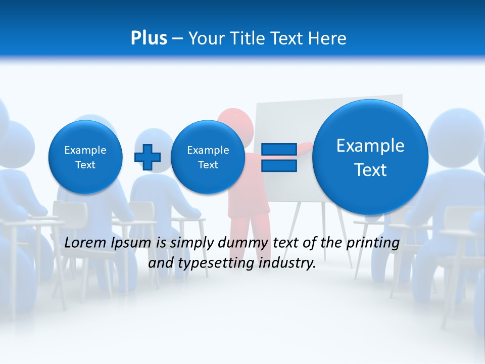 Presentation Education Threedimensional PowerPoint Template