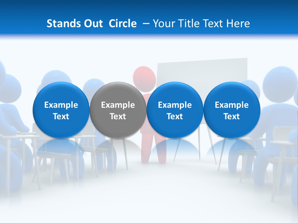 Presentation Education Threedimensional PowerPoint Template
