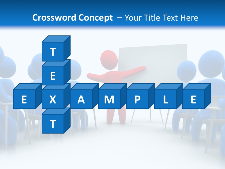 Presentation Education Threedimensional PowerPoint Template