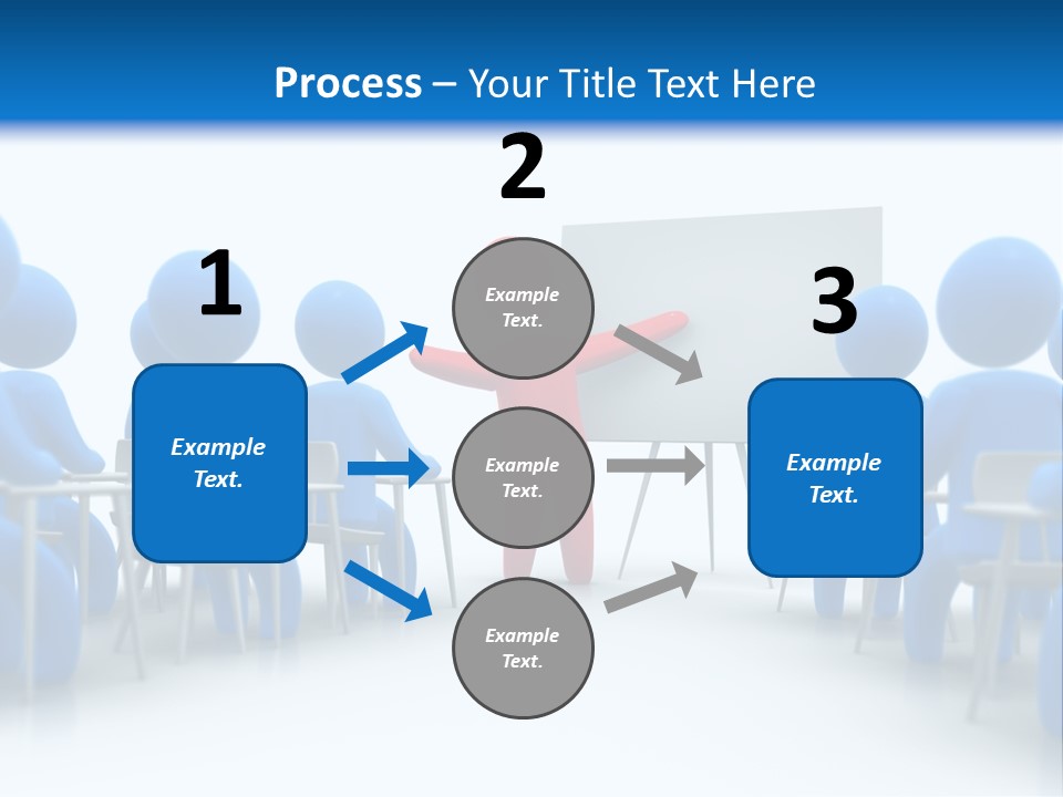 Presentation Education Threedimensional PowerPoint Template
