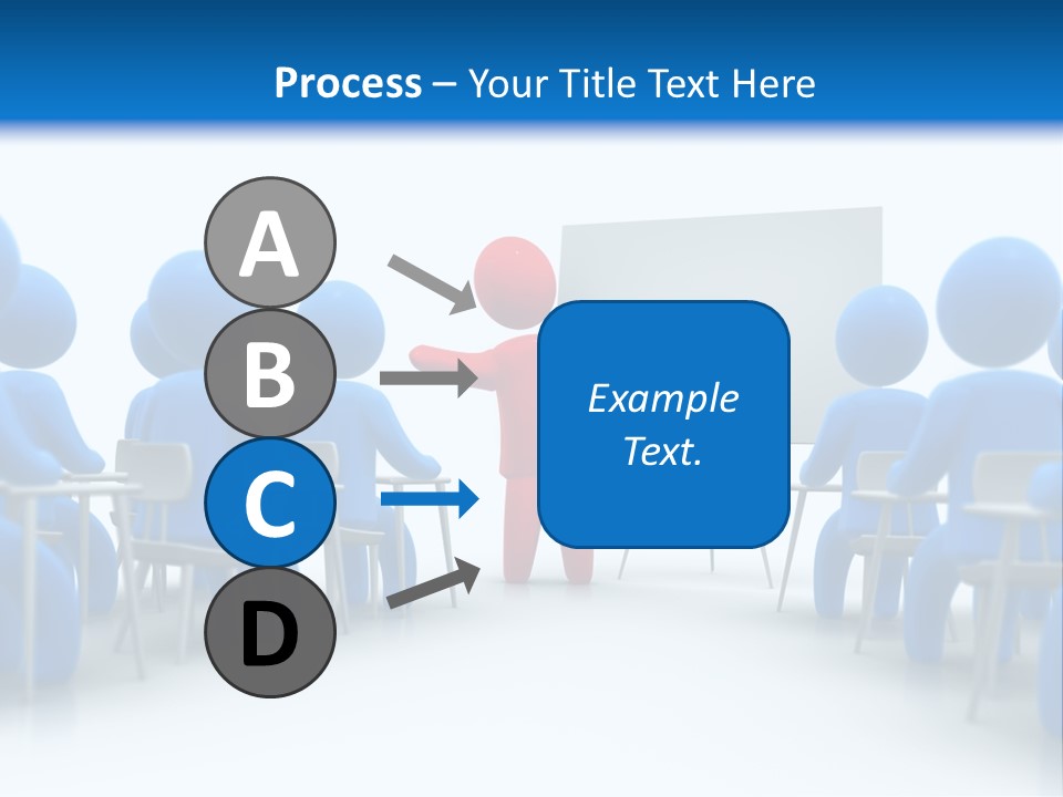 Presentation Education Threedimensional PowerPoint Template