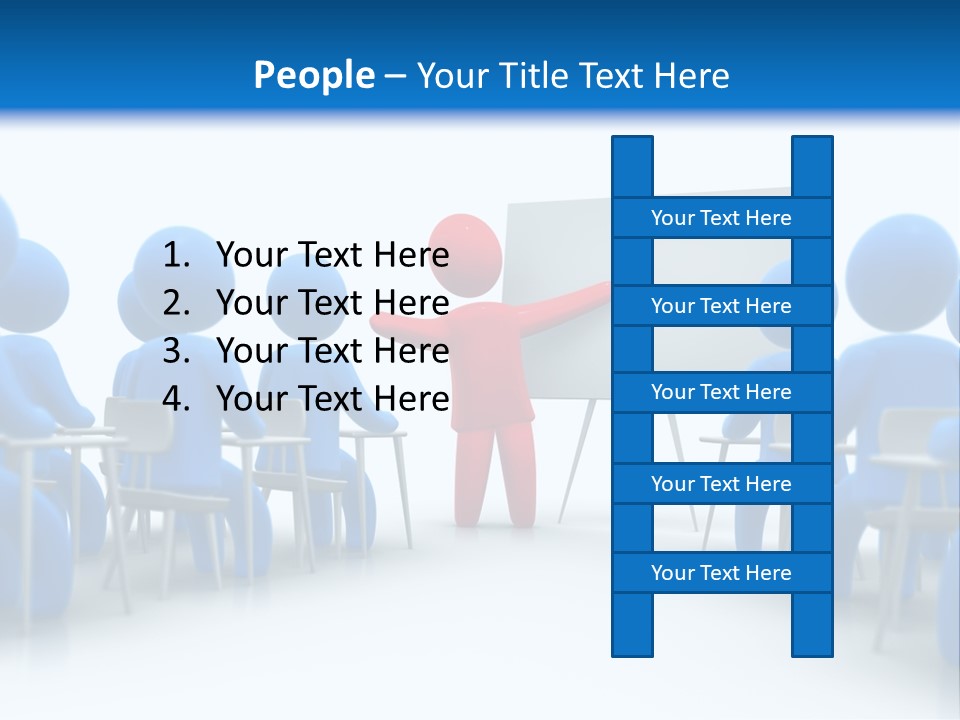 Presentation Education Threedimensional PowerPoint Template