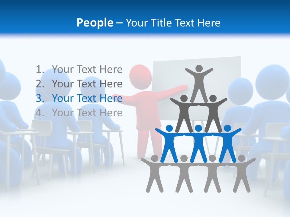 Presentation Education Threedimensional PowerPoint Template