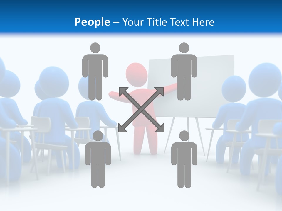 Presentation Education Threedimensional PowerPoint Template