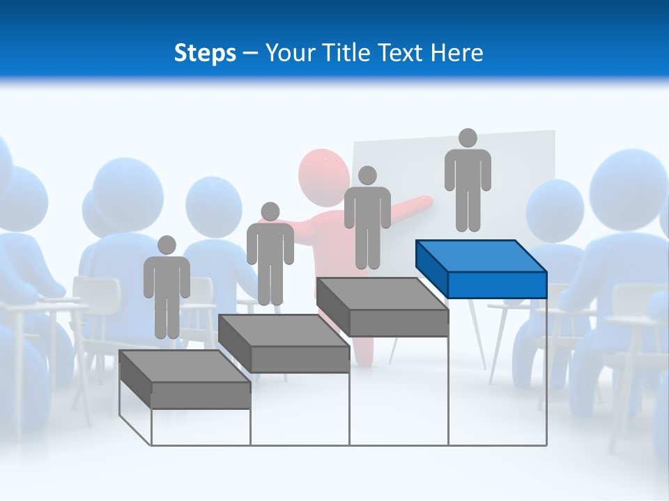 Presentation Education Threedimensional PowerPoint Template