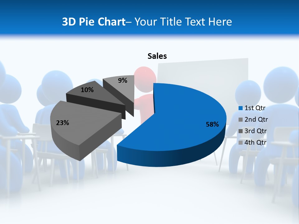 Presentation Education Threedimensional PowerPoint Template