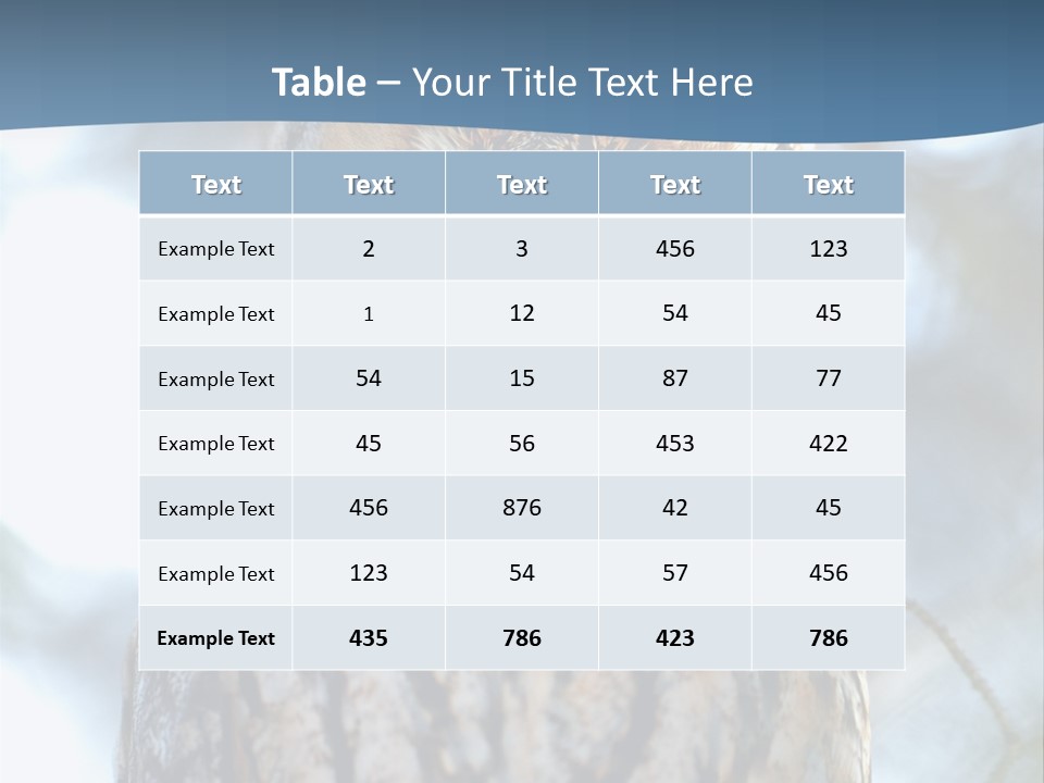 Portrait Tree Predator PowerPoint Template