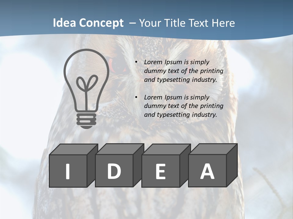 Portrait Tree Predator PowerPoint Template