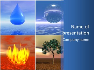 Fire Environment Wind PowerPoint Template