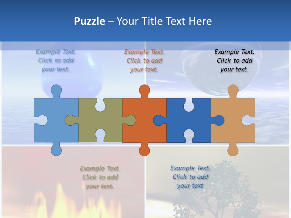Fire Environment Wind PowerPoint Template