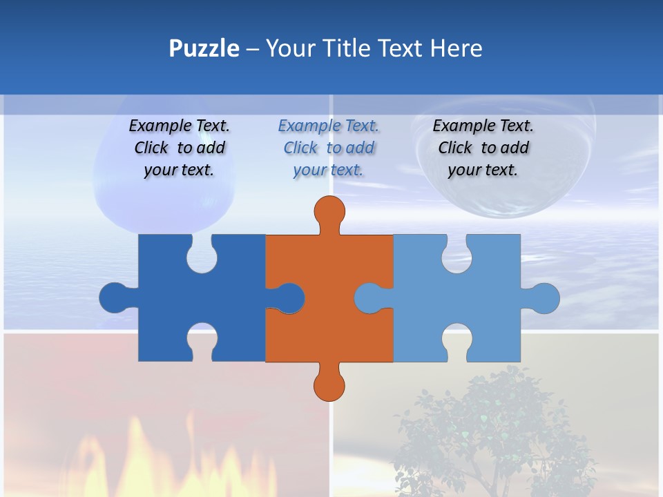 Fire Environment Wind PowerPoint Template