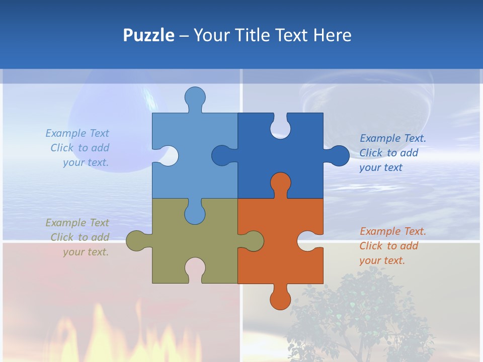 Fire Environment Wind PowerPoint Template