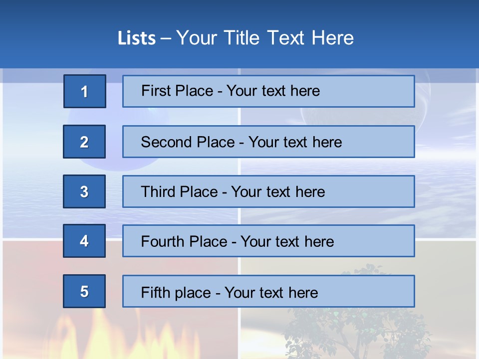 Fire Environment Wind PowerPoint Template