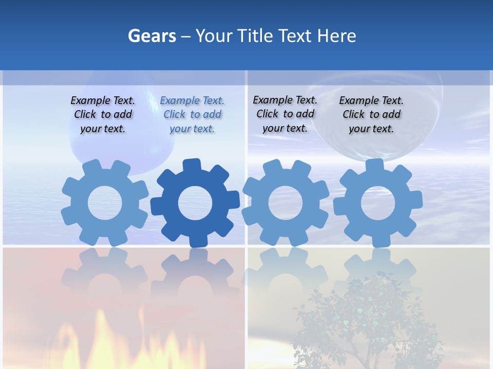 Fire Environment Wind PowerPoint Template