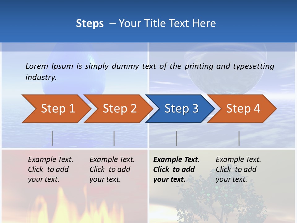 Fire Environment Wind PowerPoint Template