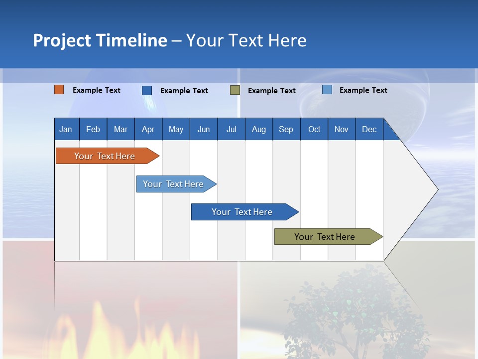 Fire Environment Wind PowerPoint Template