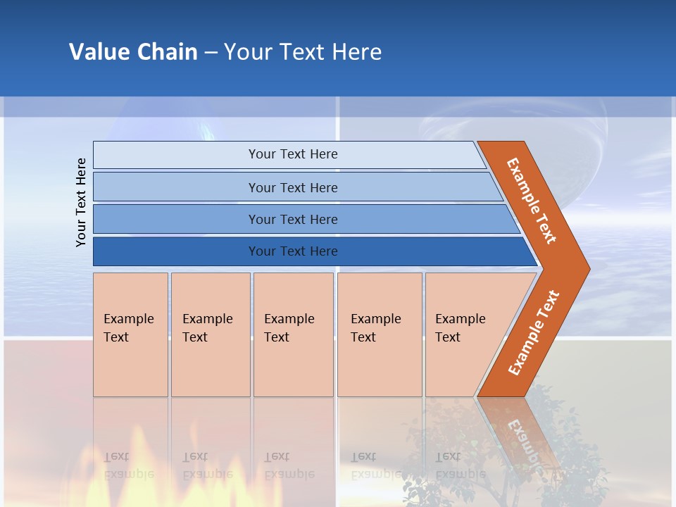 Fire Environment Wind PowerPoint Template