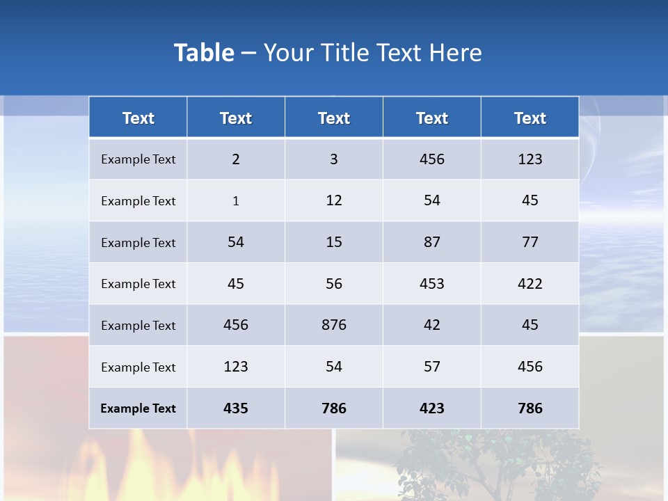 Fire Environment Wind PowerPoint Template