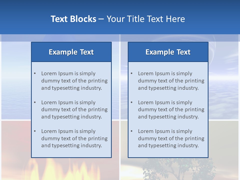 Fire Environment Wind PowerPoint Template