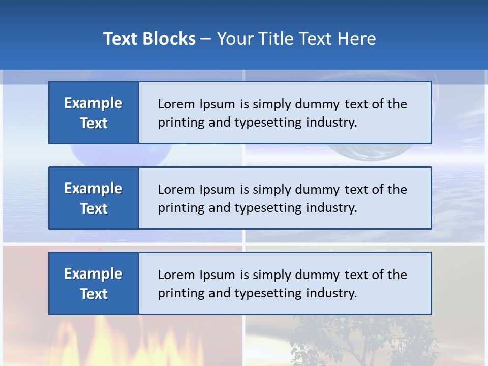 Fire Environment Wind PowerPoint Template