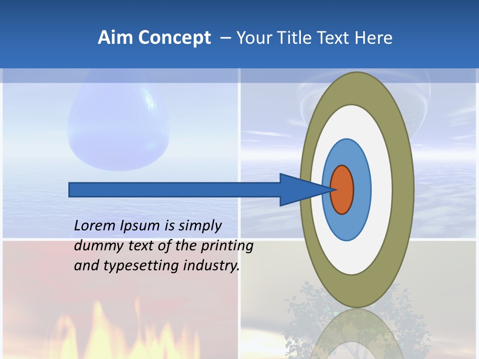 Fire Environment Wind PowerPoint Template