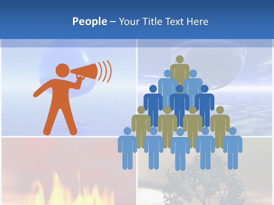 Fire Environment Wind PowerPoint Template