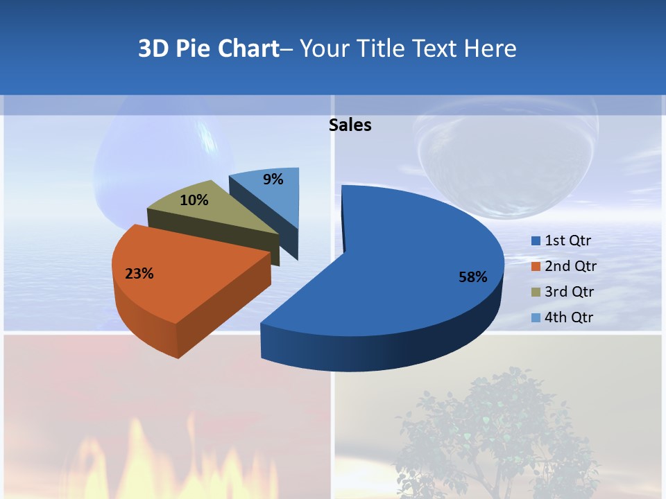 Fire Environment Wind PowerPoint Template