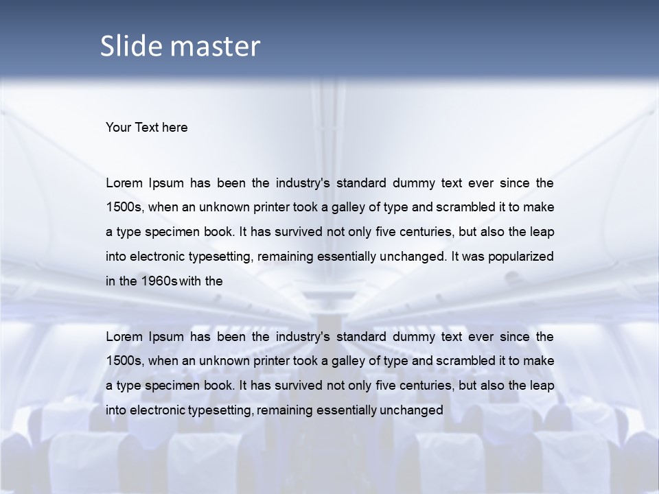 Sit Passenger Fly PowerPoint Template